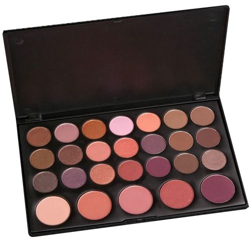 Paleta com 26 Cores de Sombra e Blush